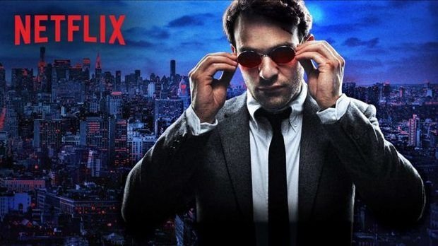 Cartel publicitario de la primera temporada de Daredevil